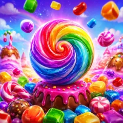 Candy Paradise 2048 — original artwork inspired by the MW game cover