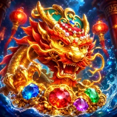 Dragon Gems Wilds — original artwork inspired by the YB game cover