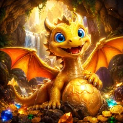 HAPPY DRAGON — original artwork inspired by the YB game cover